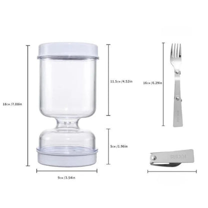 Multifunktionales Vorratsglas mit Abtropfsieb